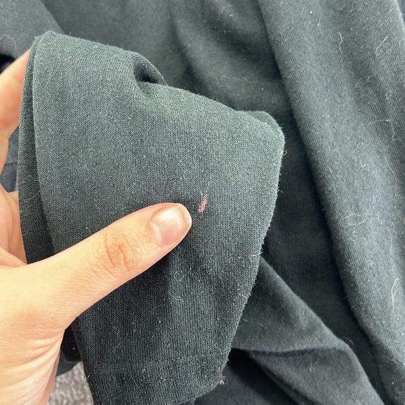 Vtg Kavio Designs Long Sleeve Shirt Black Silver Cowboy Boots Western Womens OS - Picture 14 of 14